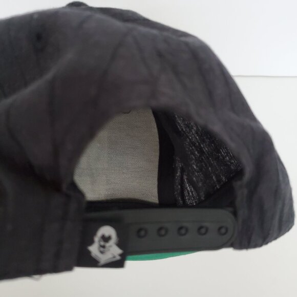 Newer BASIC MATH Snap Back Hat Sport Baseball Cap Black White Green Embroidered - Picture 6 of 8
